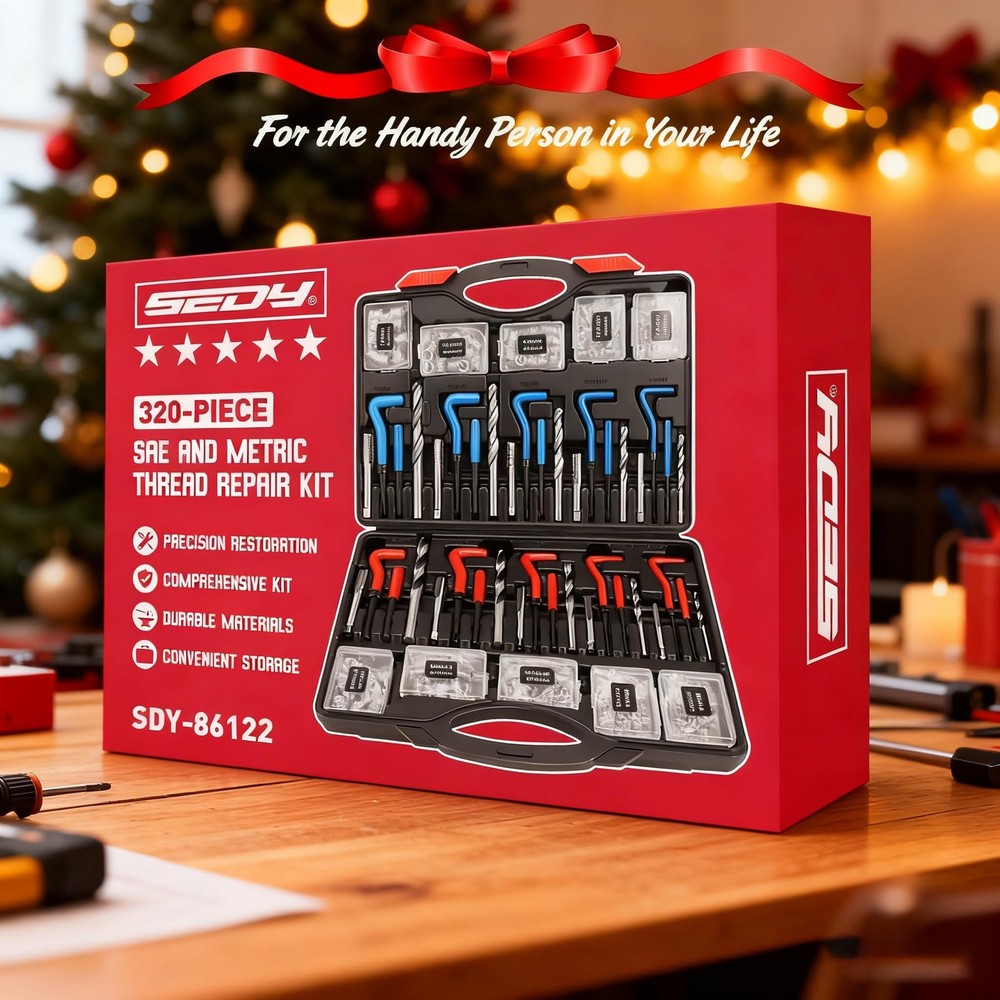 Thread Repair Tool Kit Metric SAE Rethreading Insert set 320 Pcs