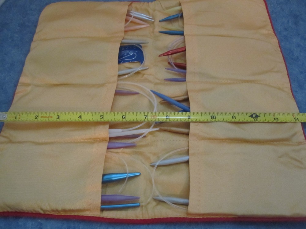 Circular Knitting Needles in Roll Up Case