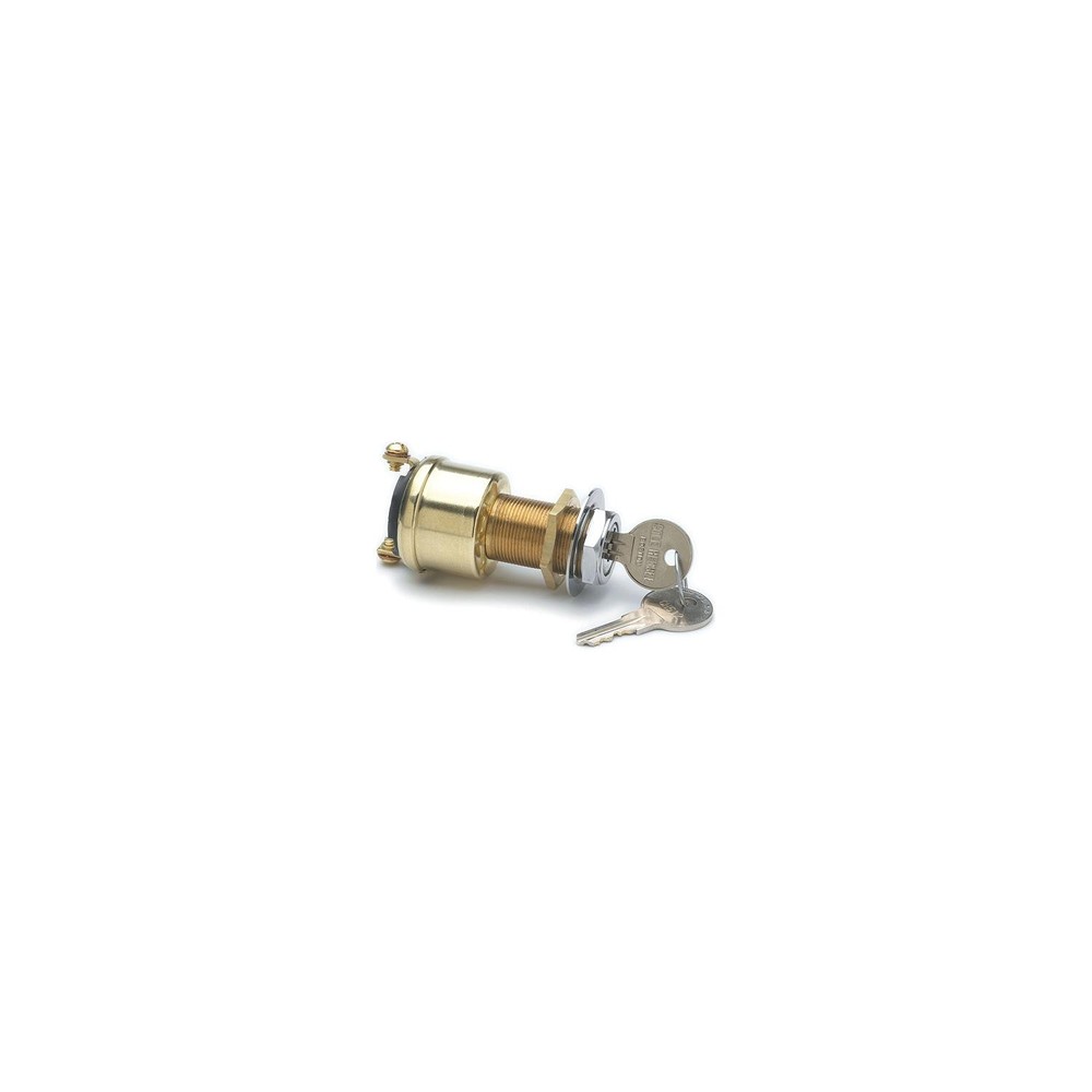 Cole Hersee M-489-BP 2 Position Brass Ignition Switch