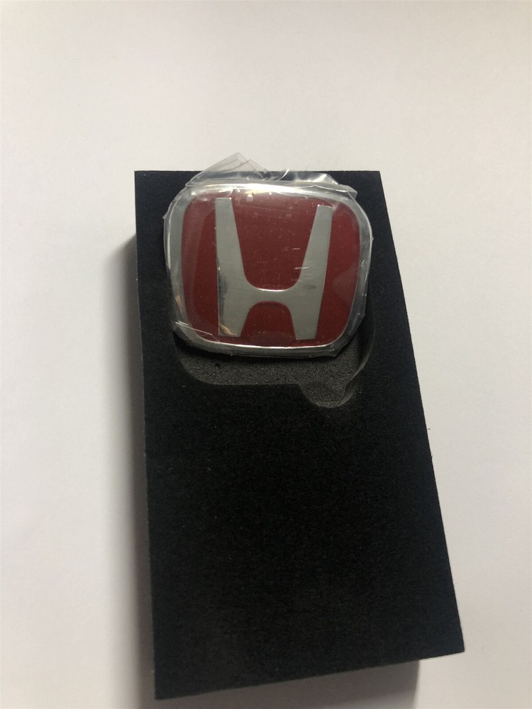 Red H Emblem Front Rear Steering Badge 3PC Fit For 2016-21 CIVIC HATCHBACK