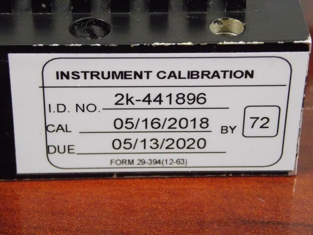 ARRA VARIABLE ATTENUATOR CALIBRATOR MODEL H3487-20