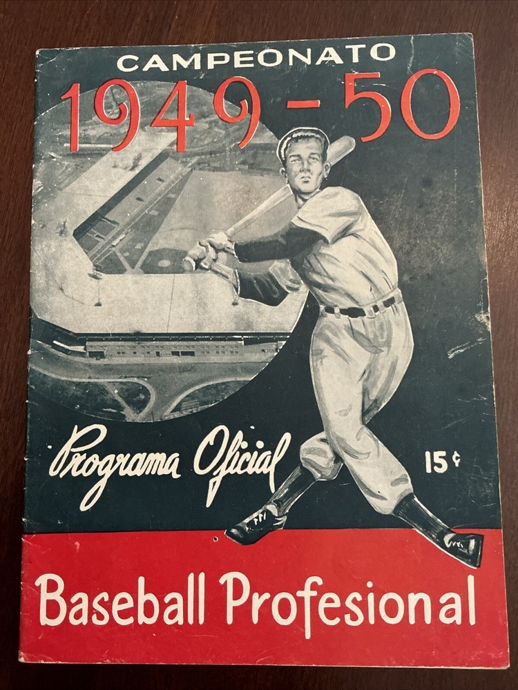 1949-50 CAMPEONATO CUBA BASEBALL PROGRAM Rare