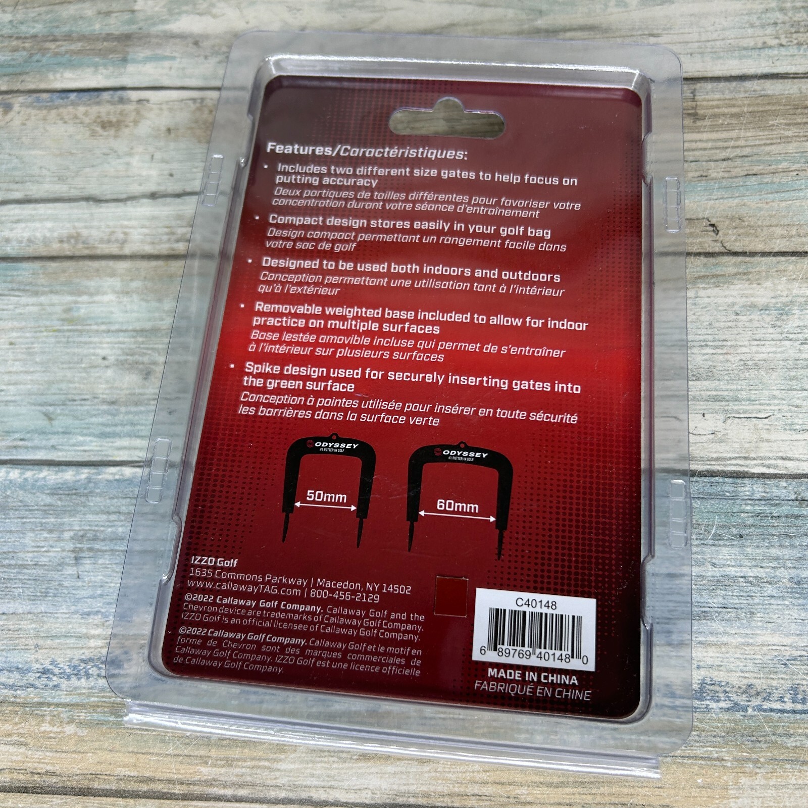 Odyssey Golf Putting Gates Putting Aid for Indoor Outdoor 2 Sizes