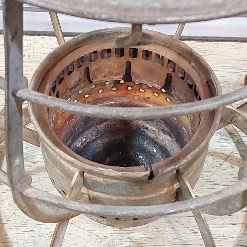 Dietz 39 Steel Clad Lantern - Frame and Ventilator - Surface Rust inside