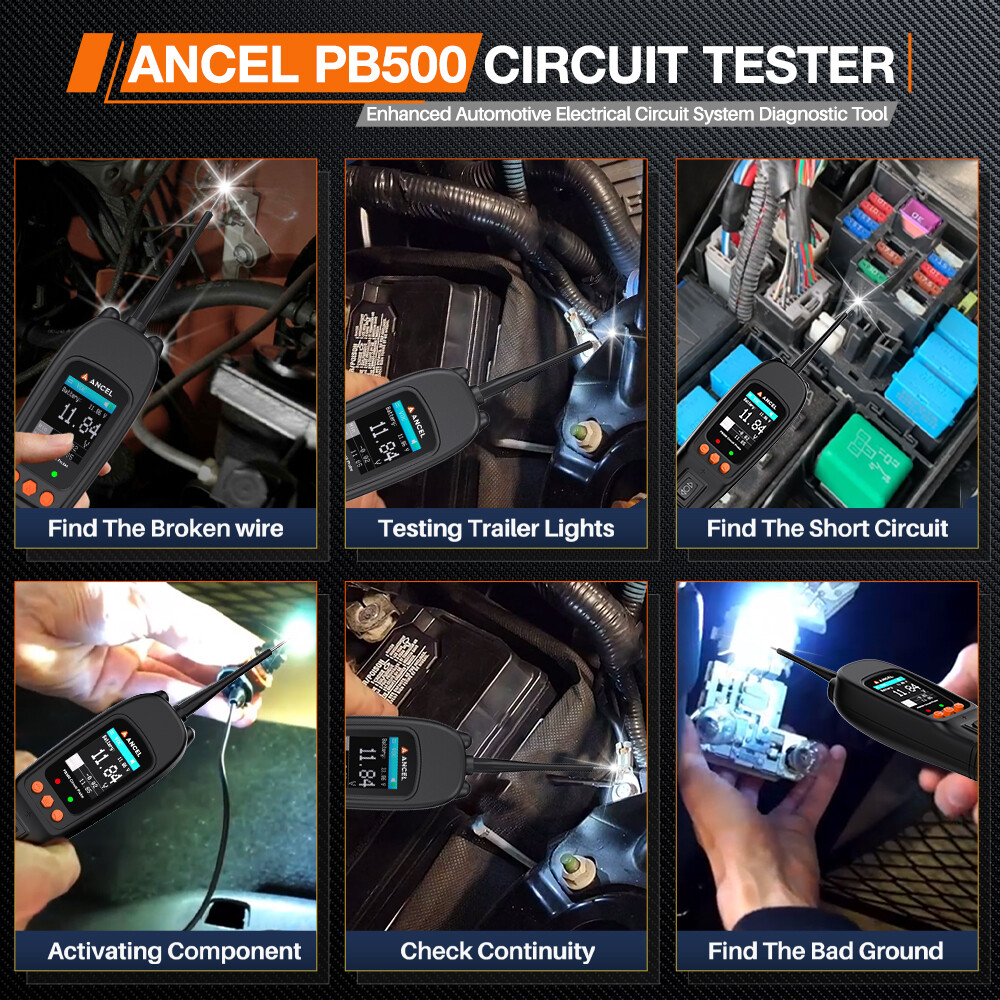 Digital Automotive Car Power Probe Circuit Electrical Tester Test Device System