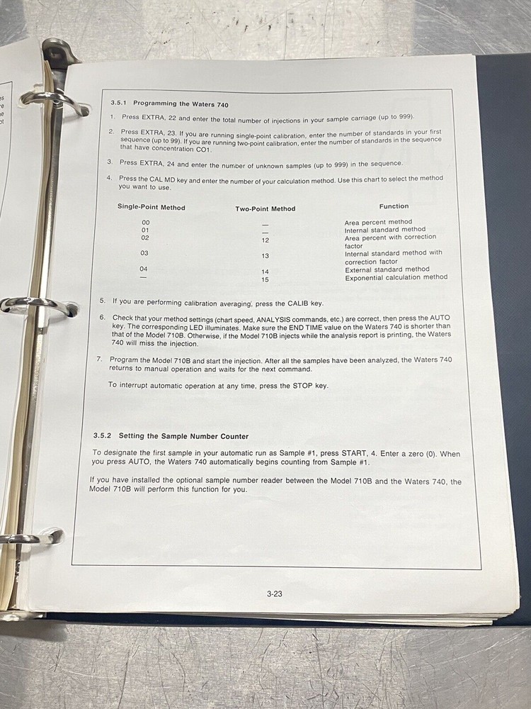 Waters 740 Data Module Chromatography - Users Guide / Instructions Manual