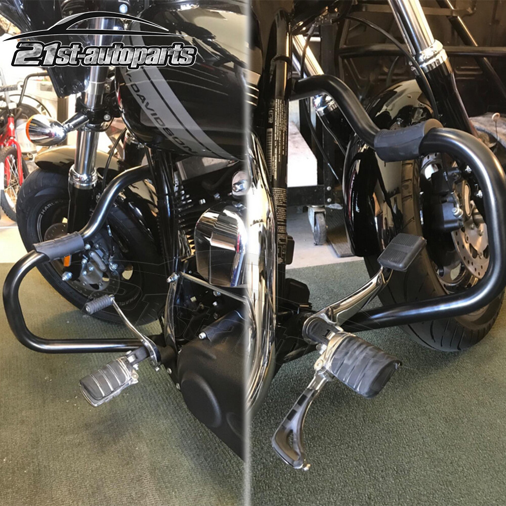 For 06-17 Harley Dyna Fat Bob Street Bob Front Mustache Engine Guard Crash Bar