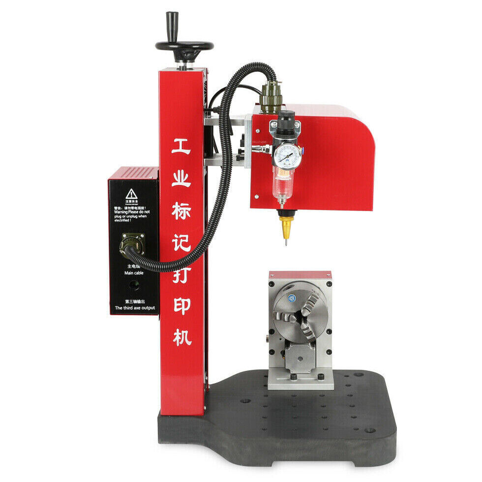 Pneumatic Dot Peen Marking Machine for Pipe Circle&Surface Metal Marking Printer