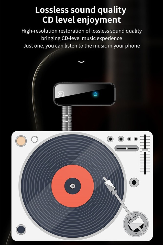 USB Wireless Bluetooth 5.0 Transmitter Receiver for Car Music Audio Aux Adapter