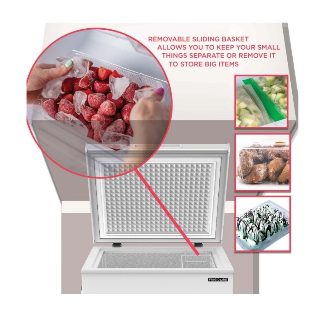 Frigidaire EFRF5003 5.0 Cu ft Chest Freezer - White