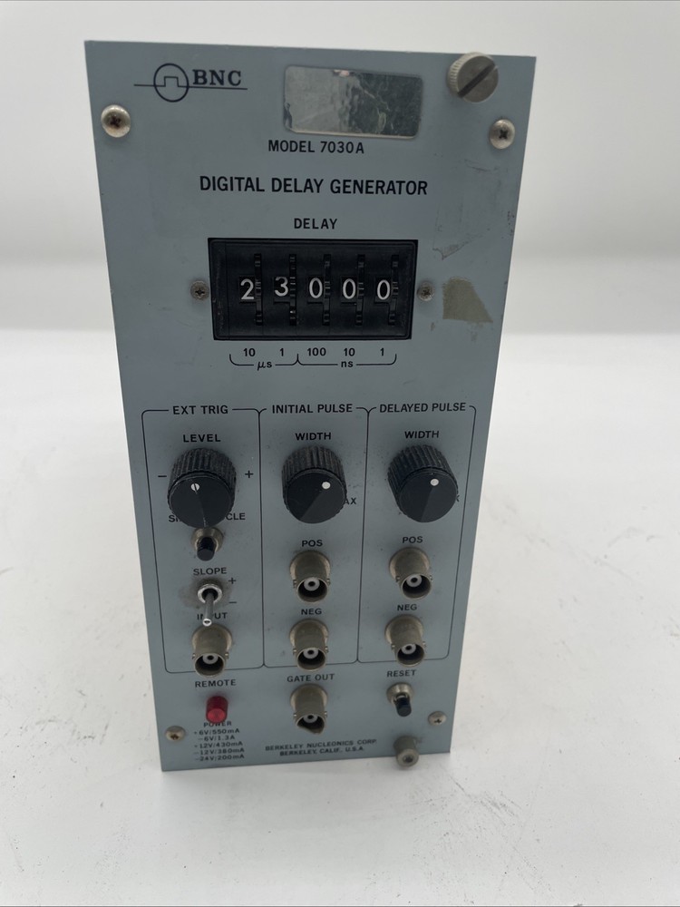 BNC BERKELEY NUCLEONICS CORP MODEL 7030A DIGITAL DELAY GENERATOR NIM Module