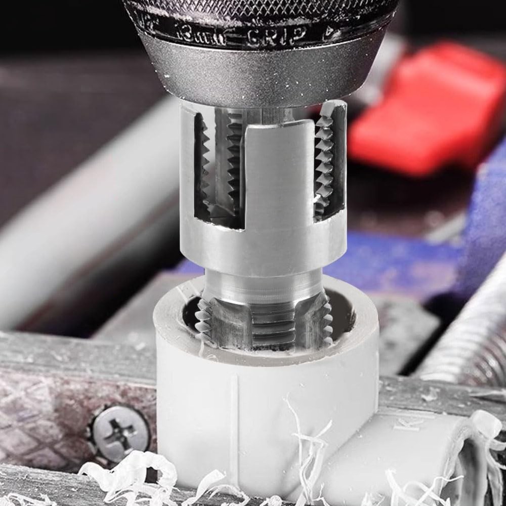 2X 1/2'' & 3/4'' Integrated Internal & External Pipe Threading Tool for PPR PVC