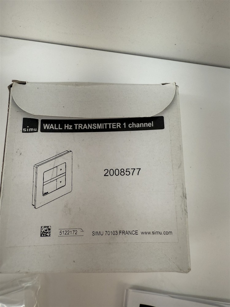 Simu Hz Surface Mounted Wireless Wall Switch, 1 channel (white) 2008577