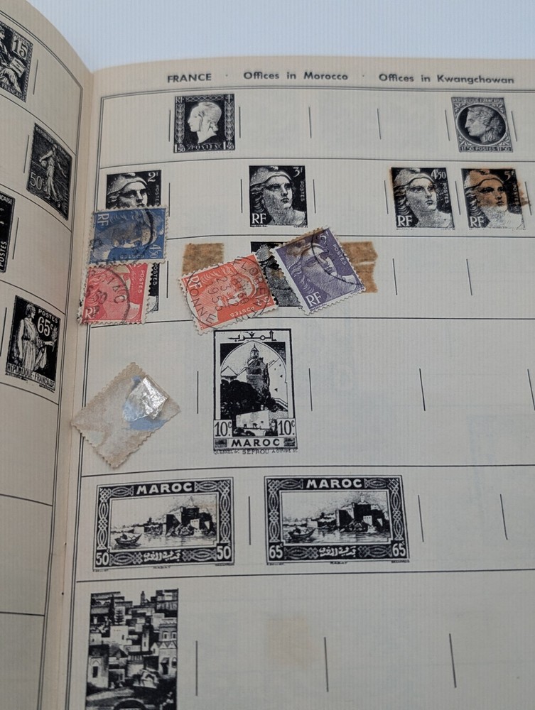 Vintage Stamp Collection Album Lot Worldwide + Catalog Books Starter Set