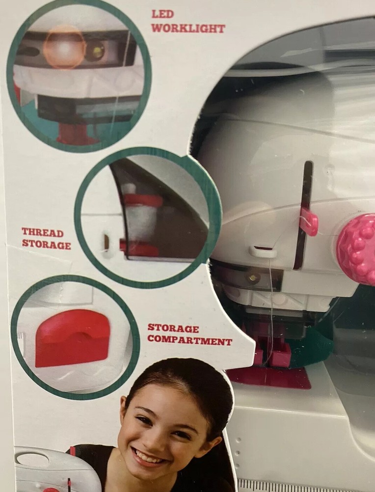 Sewing Machine For Beginners ~ Includes 2 spools, fabric & needle threader