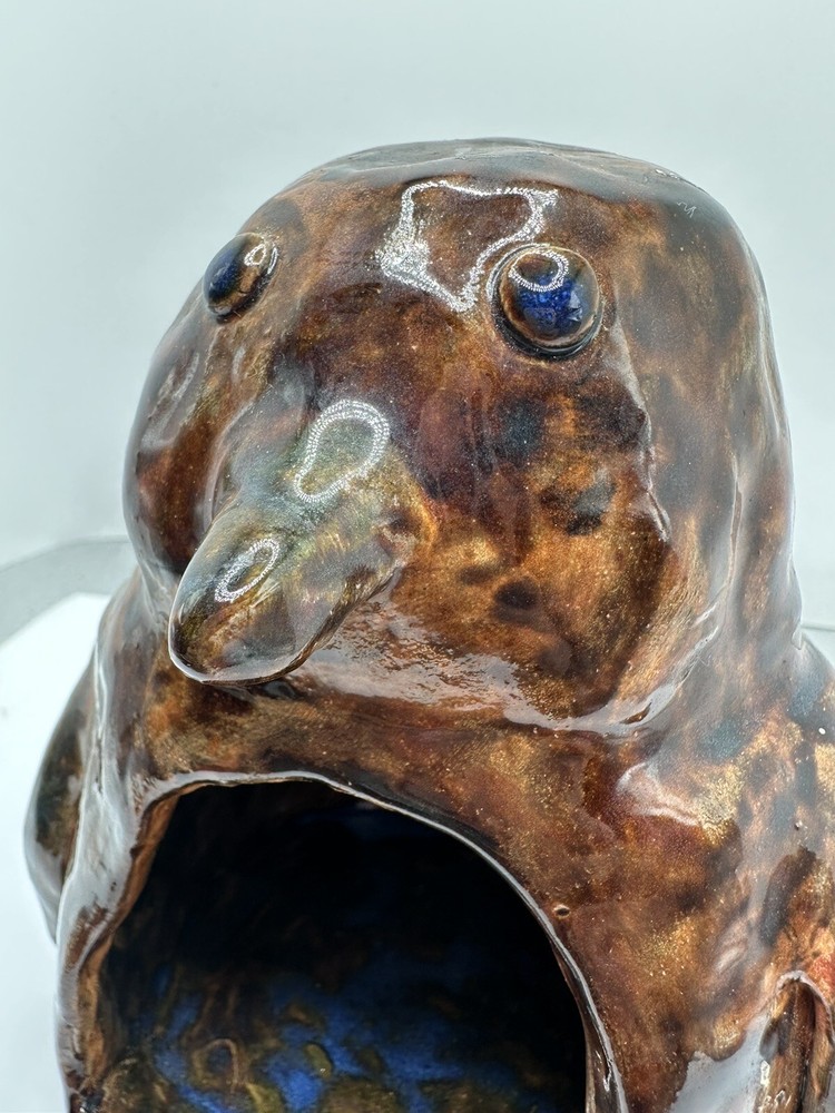 Penguin Candle Holder Signed