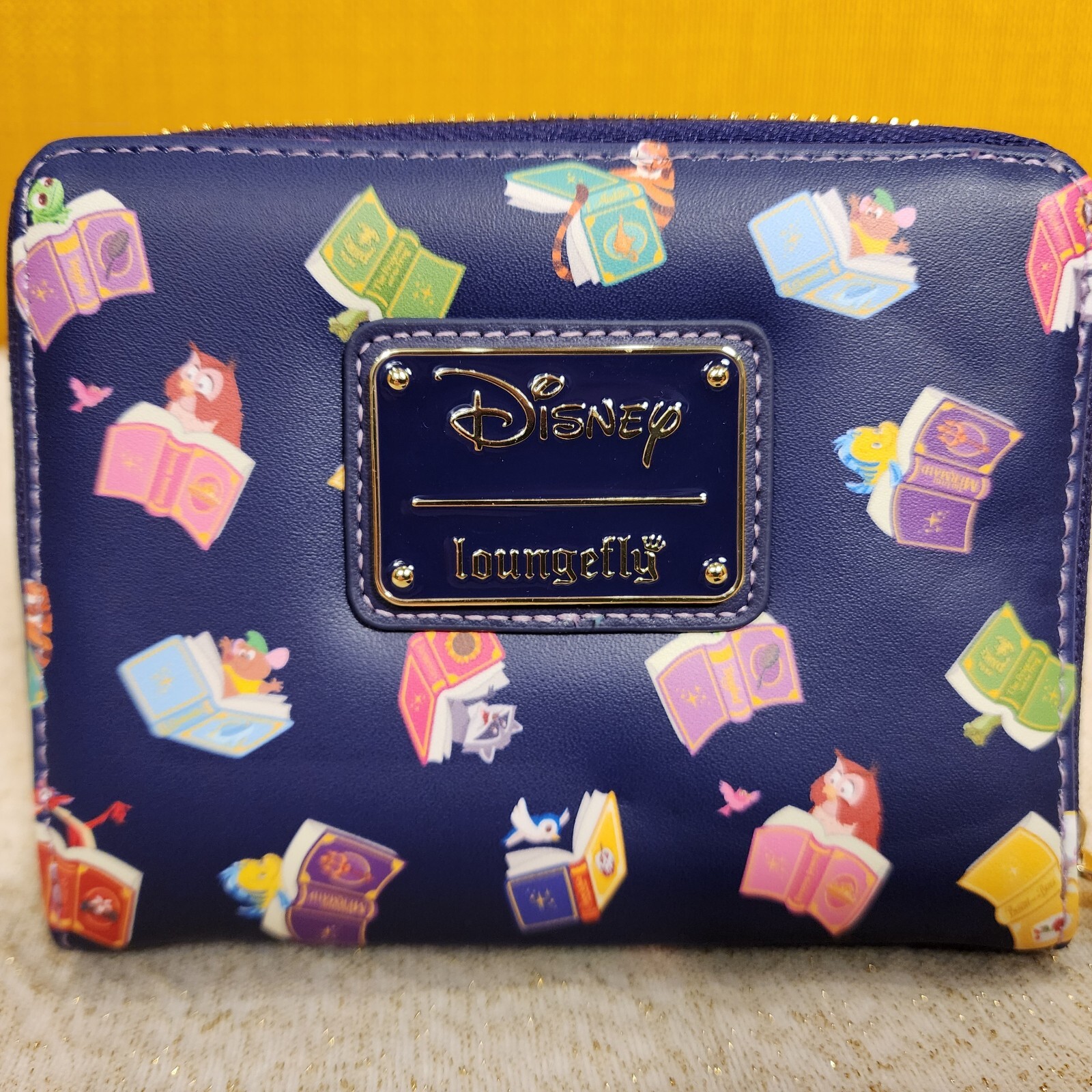 Loungefly Disney Princess Story Books Zip Around Wallet NEW