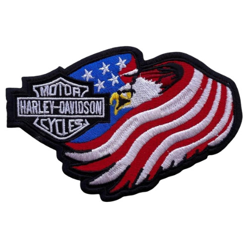 Harley-Davidson 5-Inch American Flag Eagle Patch