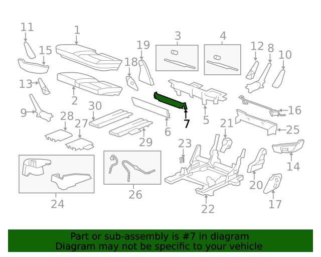Genuine GM Mount Panel 25797951