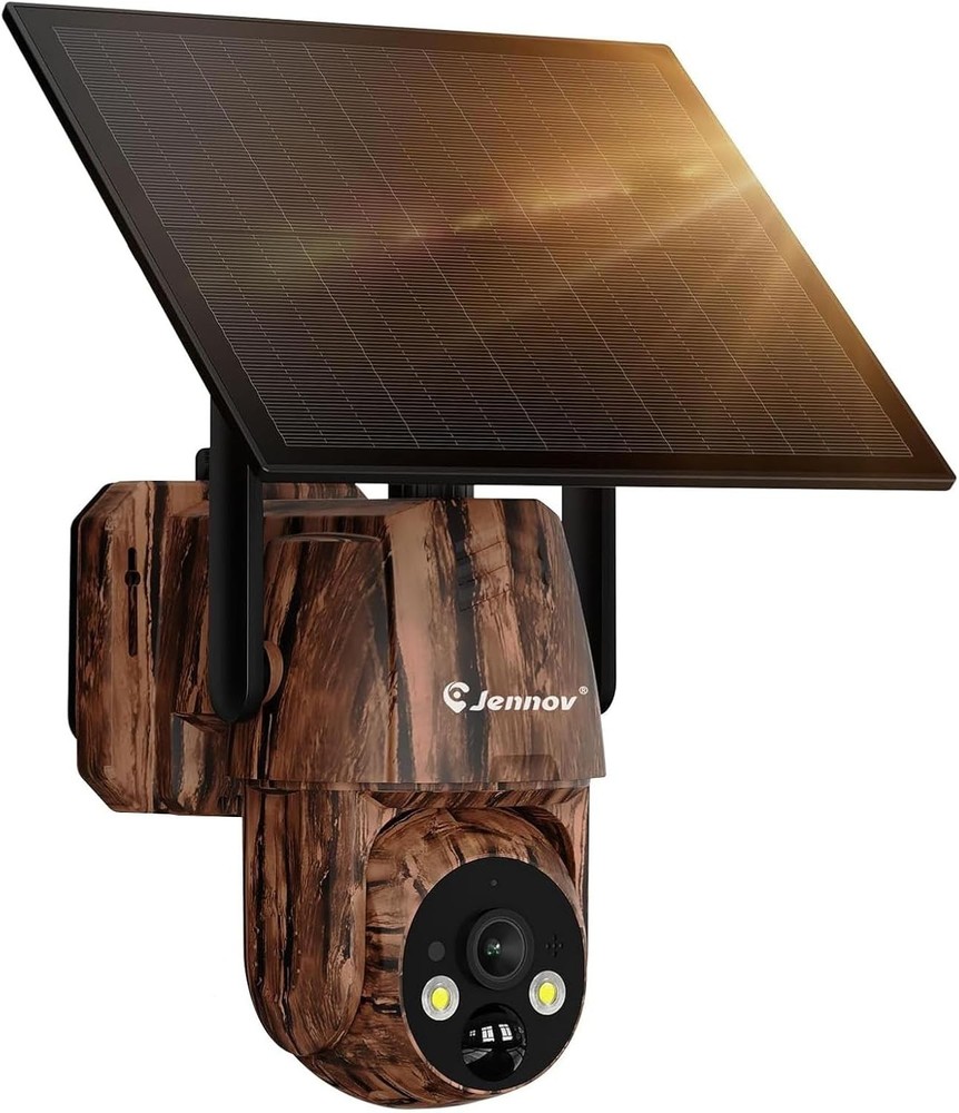 4G LTE Cellular Trail Camera with Built-in SIM, Solar Panel, 2K, 360°, Night Vis