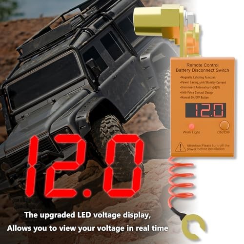 Remote Battery Disconnect Switch 12v, 240A, Upgrade Smart Digital Display