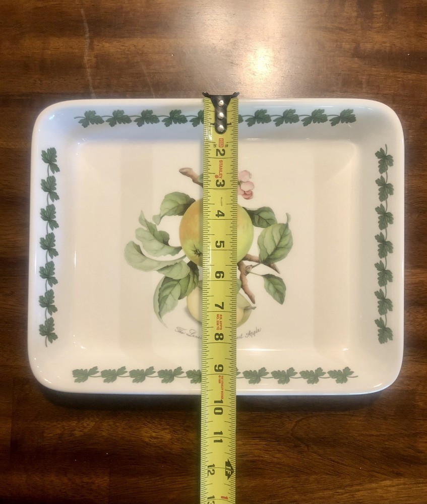 Portmeirion APPLE HARVEST 12" Rectangular Lasagna Baker Baking Dish - Excellent