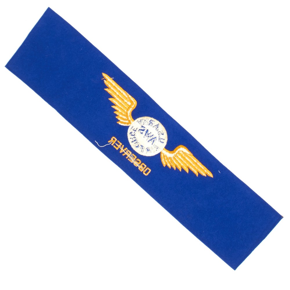 Original U.S. WWII Army Air Force Observer Armband- Excellent Unissued Condition