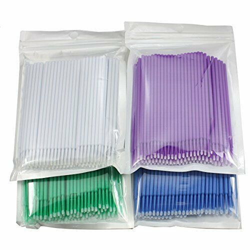 100 Pcs Dental Eye Micro Brush Tips Disposable Applicators Fine Regular Medium