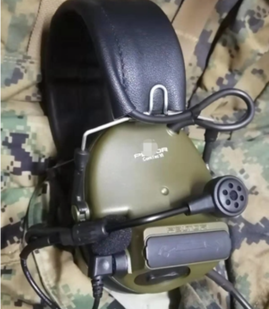 Tactical Comtac VI C6 Headset Dual Communication Noise Adaptive Noise Canceling