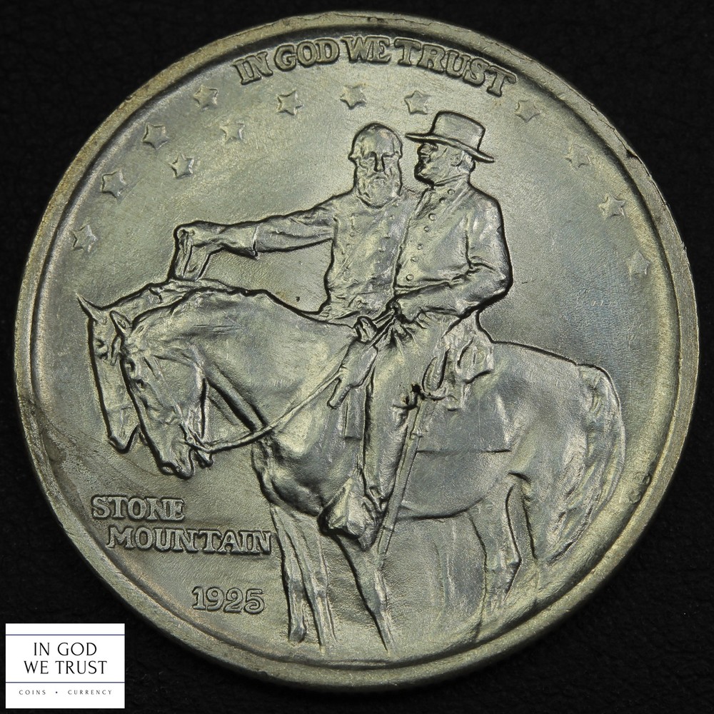 1925 Stone Mountain Commemorative Silver Half Dollar 50C (MS UNC)
