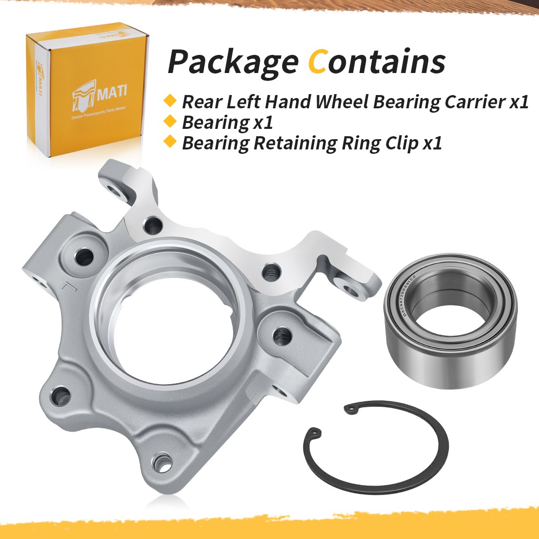 Rear Left Wheel Bearing Carrier Kit for Polaris Polaris RZR XP 4 1000 2014-2017