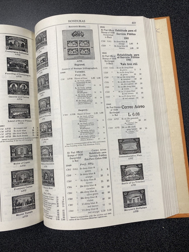 1948 Scott Postage Stamp Catalogue ~ Americas & British Commonwealth ~ Philately