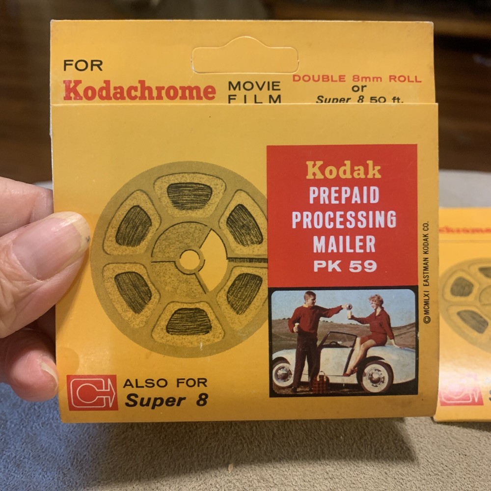 3 VINTAGE KODAK PREPAID PROCESSING MAILERS PK 59