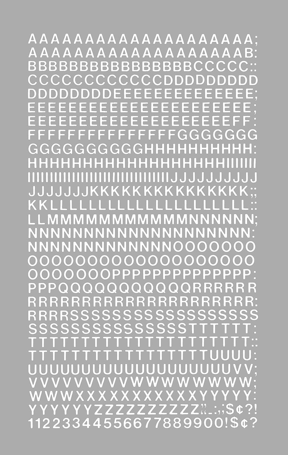 1/4” Self-Adhesive Vinyl Capital Letters & Numbers – Versatile 610 Pack