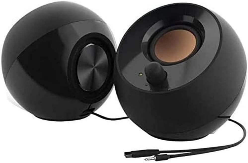 Creative Pebble USB-Powered 2.0 Desktop Speakers (Black) - NEW