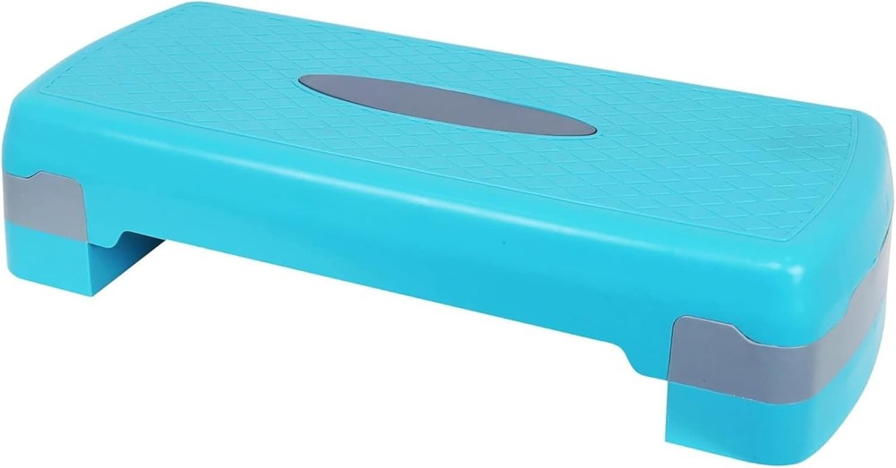 Aerobic Step Platform Trainer with Adjustable 2-Level Risers, 400 Pound Weigh...