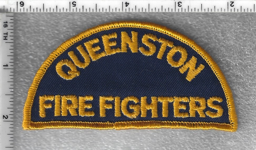 Queenston Fire Fighters  (Ontario, Canada)  Shoulder Patch - 1970's