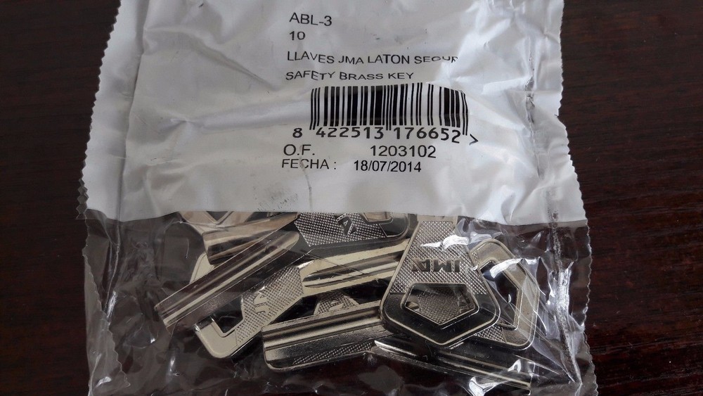 10 X ABLOY Keyblanks ABL-3 JMA