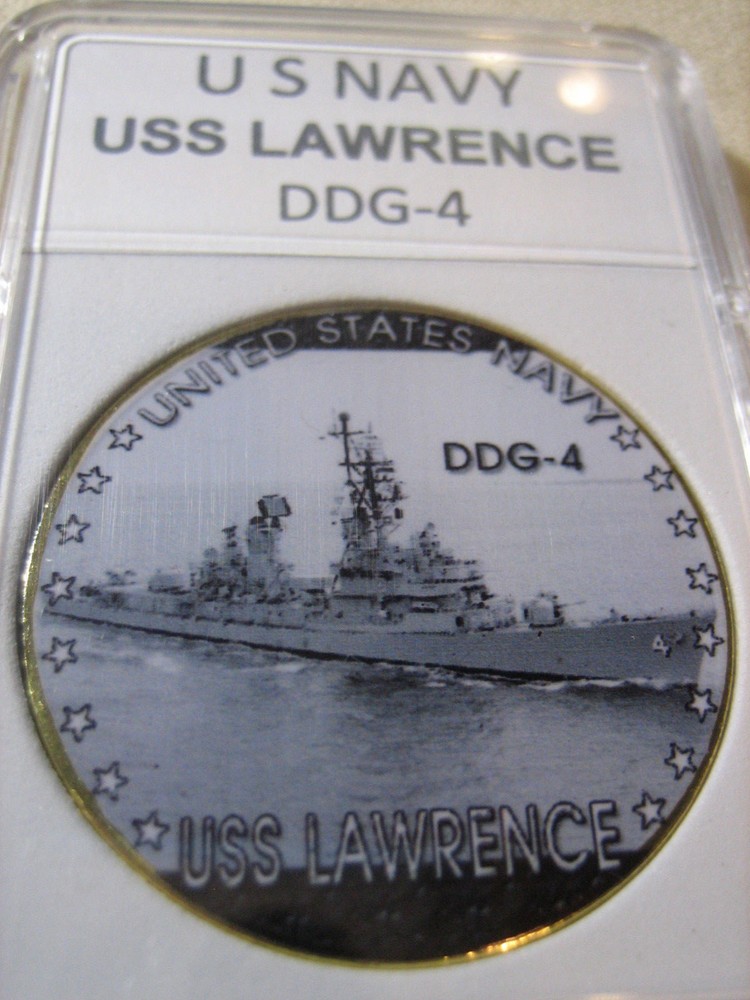 US NAVY - USS LAWRENCE (DDG-4) Challenge Coin