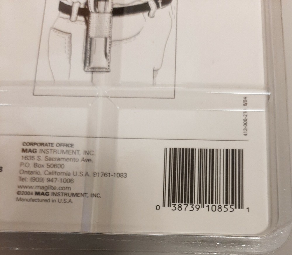 Mini Maglite Nylon Holster AM2A056 Hook & Loop Flap, Black