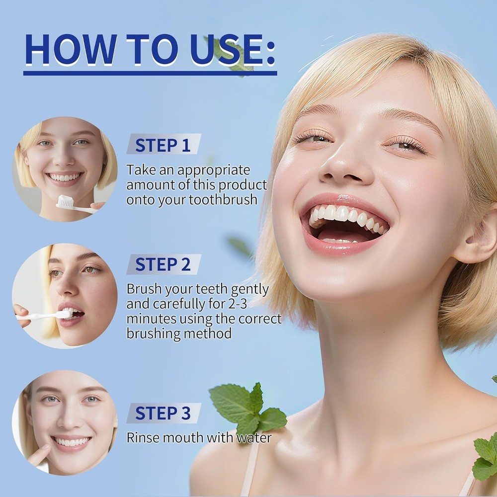 Hotluck HAP Fluoride Free Toothpaste，Nano Hydroxyapatite Toothpaste，Enamel Re...