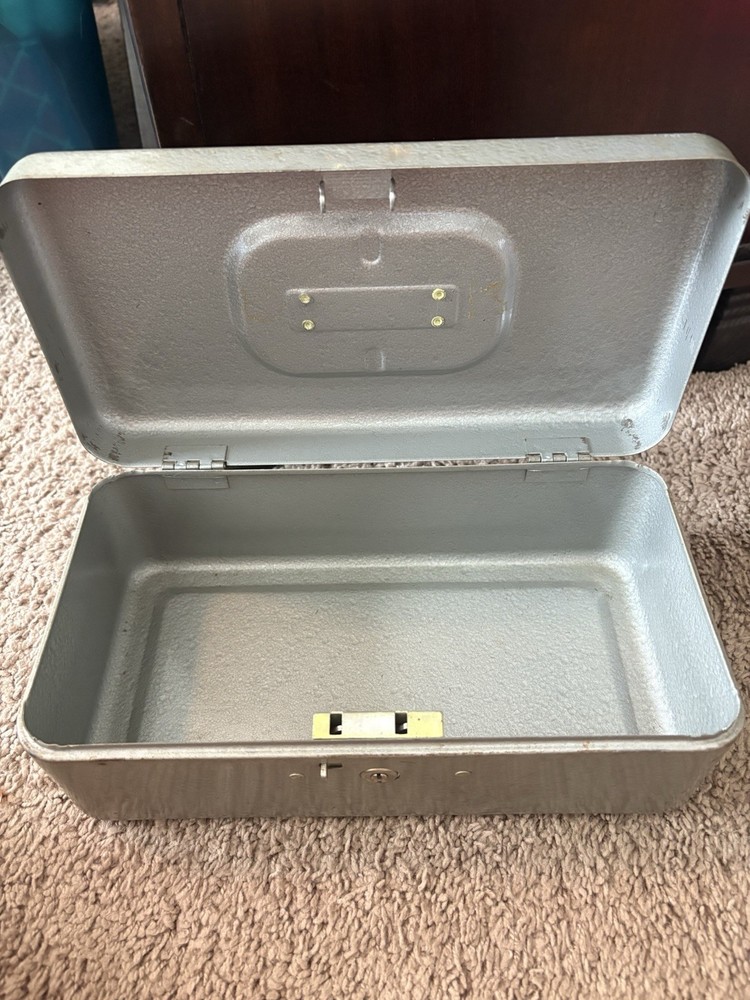 CCC Products Lockbox vintage silver