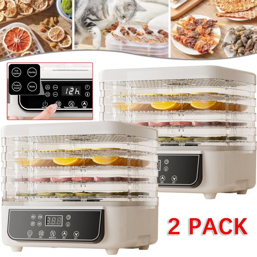 10Trays Food Dehydrator Machine Adjustable Temperature for Jerky/Fruit/Vegetable