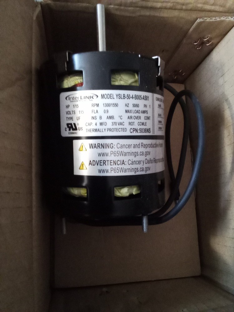 Interlink Evaporator Motor YSLB-50-4-B005-AS01