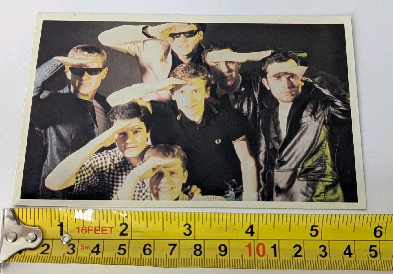 MADNESS - Vintage 1980s Band Keychain + Postcard + Pin - Lot Of 3 Pieces