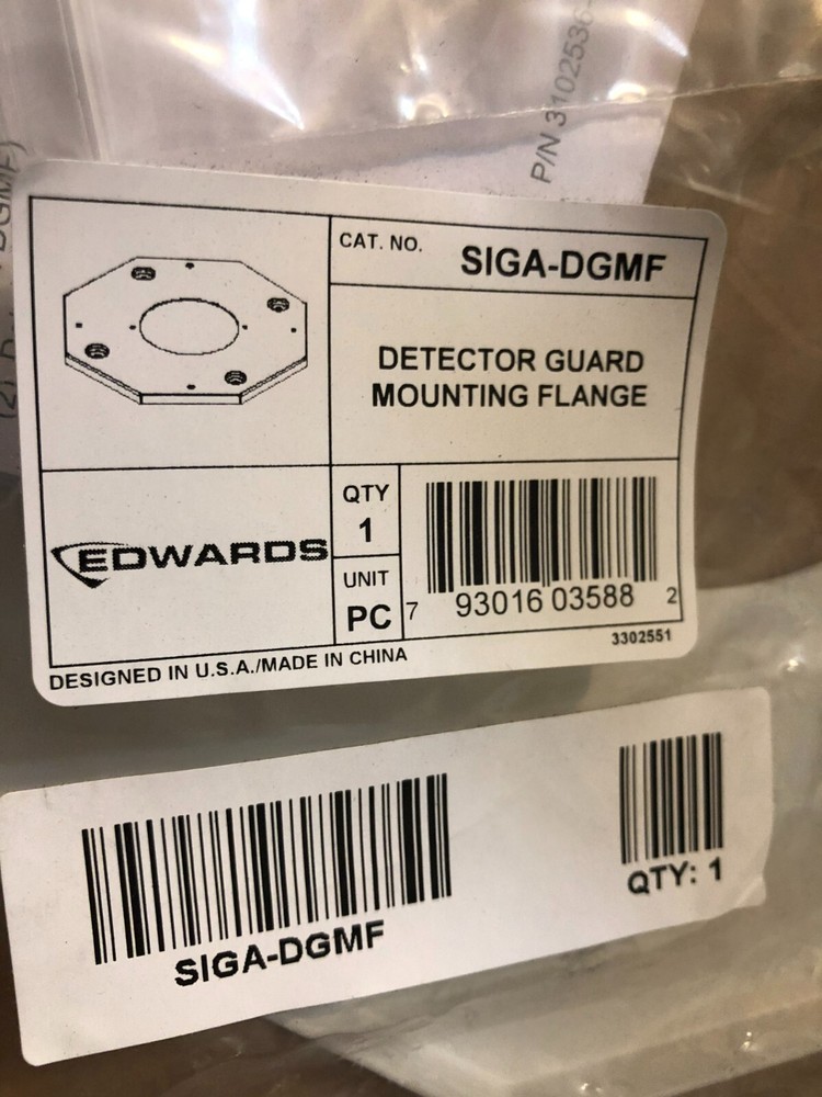 Edwards EST SIGA-DGMF DECTECTOR GUARD MOUNTING FLANGE