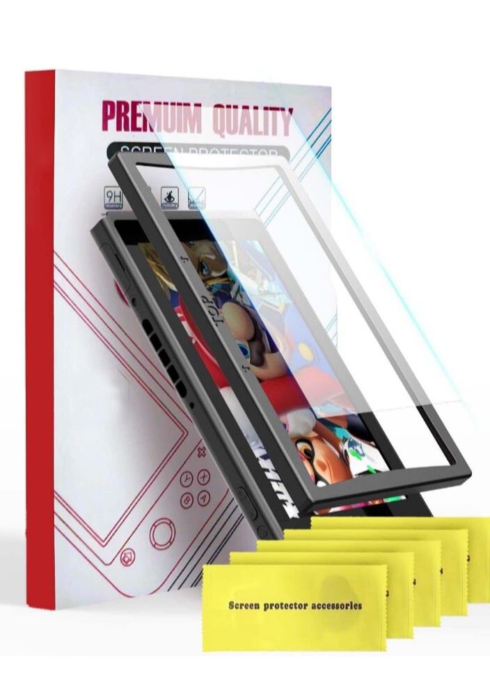 5-Pack Tempered Glass Screen Protector Designed for Nintendo Switch OLED Model