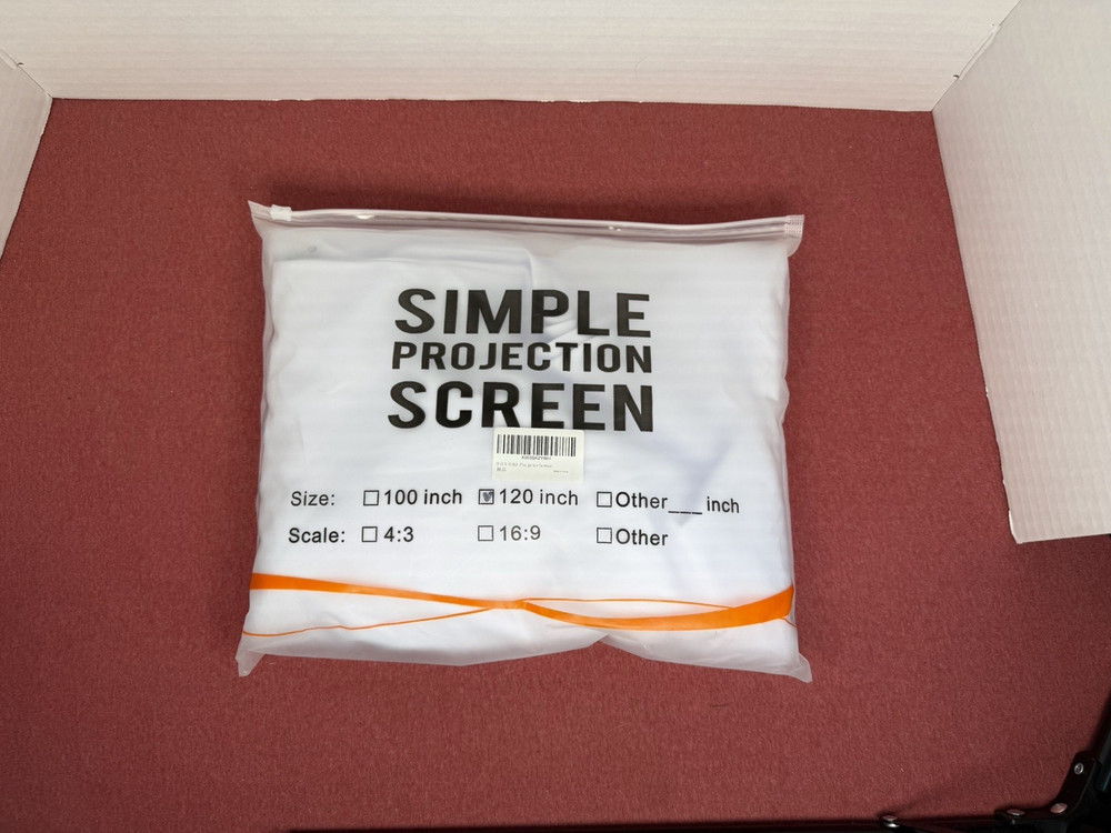 Simple Projection Screen Size: 120 Inch/Proportion: 16:9 wall mountable