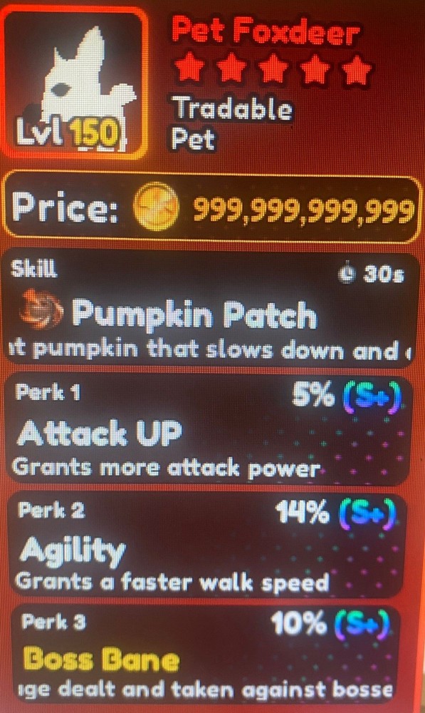 Foxdeer Pet beta perf 14% agility