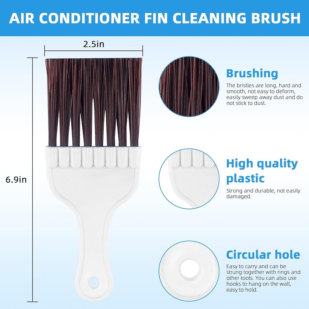 5 PCS Air Conditioner Fin Cleaner Set Include 3 Different Air Conditioner